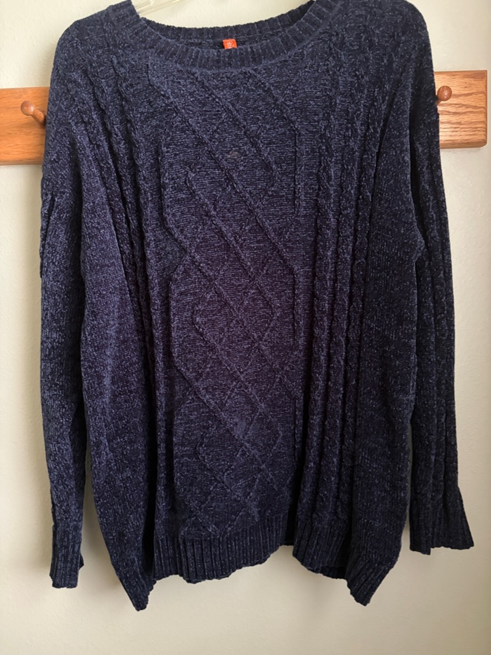 Women’s Navy Cable Knit Sweater